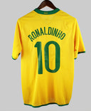 Brazil 2008-09 Ronaldinho Home Kit (M)