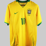 Brazil 2008-09 Ronaldinho Home Kit (M)