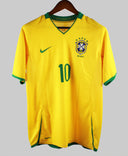Brazil 2008-09 Ronaldinho Home Kit (M)