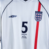 England 2002-03 Ferdinand Home Kit (L)