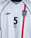 England 2002-03 Ferdinand Home Kit (L)