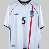 England 2002-03 Ferdinand Home Kit (L)