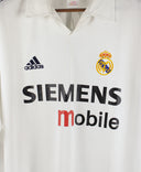 Real Madrid 2002-03 Long Sleeve Ronaldo Cup Home Kit (M)