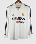 Real Madrid 2002-03 Long Sleeve Ronaldo Cup Home Kit (M)