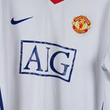 Manchester United 2008-09 Berbatov Long Sleeve Away Kit (L)