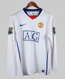 Manchester United 2008-09 Berbatov Long Sleeve Away Kit (L)