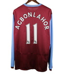 Aston Villa 2009-10 Agbonlahor Long Sleeve Player Issue Home Kit (2XL)