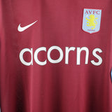 Aston Villa 2009-10 Agbonlahor Long Sleeve Player Issue Home Kit (2XL)