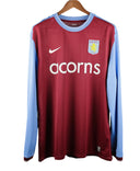 Aston Villa 2009-10 Agbonlahor Long Sleeve Player Issue Home Kit (2XL)