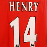 Arsenal 2002-03 Henry Long Sleeve Home Kit (M)