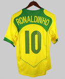 Brazil 2004-05 Ronaldinho Home Kit (M)