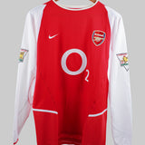 Arsenal 2002-03 Henry Long Sleeve Home Kit (M)