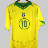Brazil 2004-05 Ronaldinho Home Kit (M)