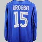 Chelsea 2003-04 Drogba Long Sleeve Home Kit (M)