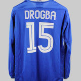 Chelsea 2003-04 Drogba Long Sleeve Home Kit (M)