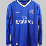 Chelsea 2003-04 Drogba Long Sleeve Home Kit (M)