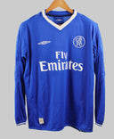 Chelsea 2003-04 Drogba Long Sleeve Home Kit (M)