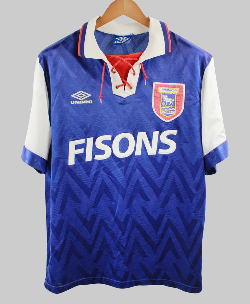 Ipswich 1992-93 Home Kit (L)