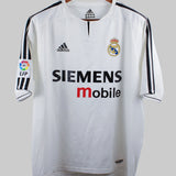 Real Madrid 2003-04 Beckham Player Issue Home Kit (L)