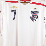 England 2008 Beckham Home Kit (XL)