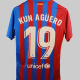 Barcelona 2021-22 Kun Aguero Home Kit (S)
