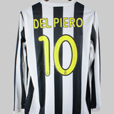 Juventus 2009-10 Del Piero Long Sleeve Home Kit (M)
