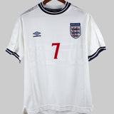 England 2000-01 Beckham Home Kit (L)