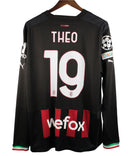 AC Milan 2022-23 Theo Long Sleeve Home Kit (2XL)