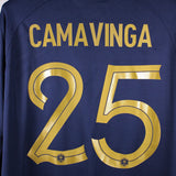 France 2022 Camavinga Long Sleeve Home Kit (2XL)