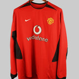 Manchester United 2002-03 Beckham Long Sleeve Home Kit (L)