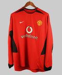 Manchester United 2002-03 Beckham Long Sleeve Home Kit (L)
