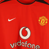 Manchester United 2002-03 Beckham Long Sleeve Home Kit (L)