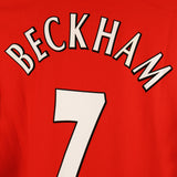 Manchester United 2002-03 Beckham Long Sleeve Home Kit (L)
