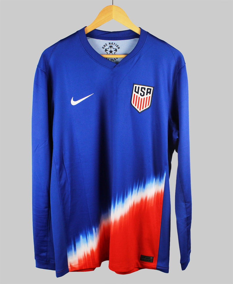 USA 2024-25 Long Sleeve Away Kit (L)