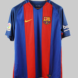 Barcelona 2016-17 Messi Home Kit (L)
