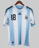 Argentina 2007-08 Messi Home Kit (S)