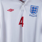 England 2010-11 Gerrard Home South Africa Kit  (XL)