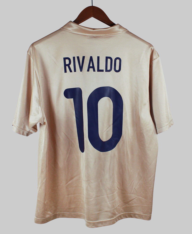 Barcelona 2001-02 Rivaldo Away Kit (L)