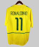 Brazil 2002-03 Ronaldinho Home Kit (L)
