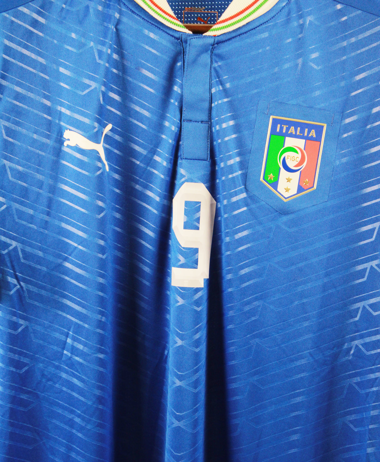 Italy 2012-13 Balotelli Home Kit (L)