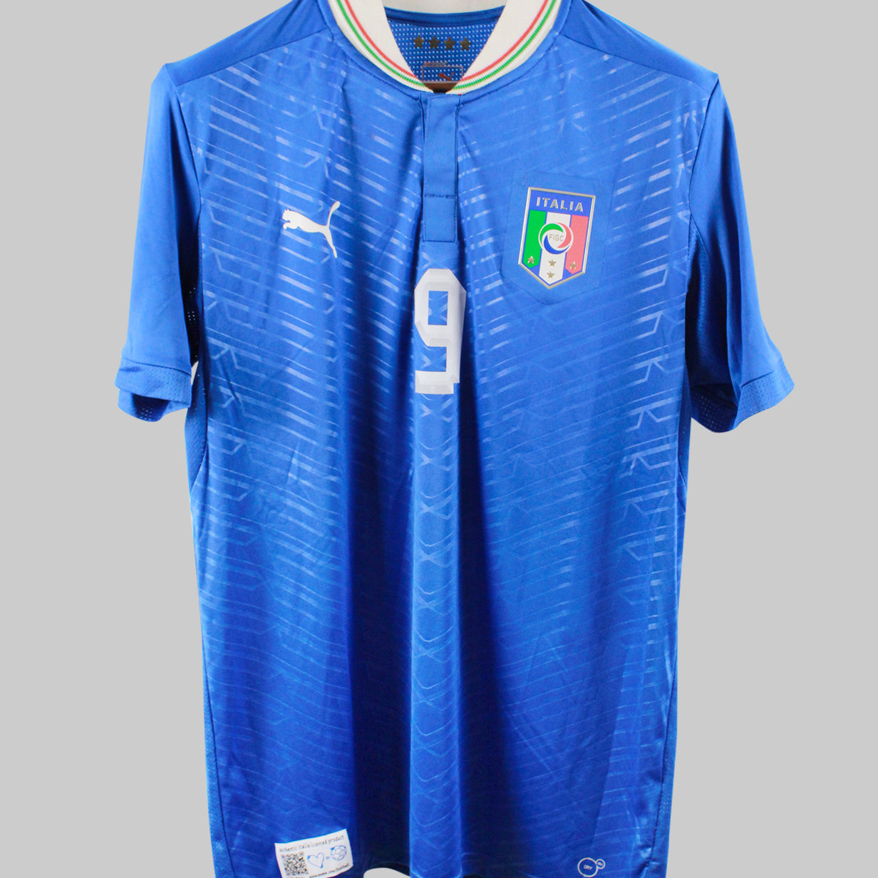 Italy 2012-13 Balotelli Home Kit (L)