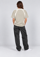 Contrast Panel Cotton T-Shirt