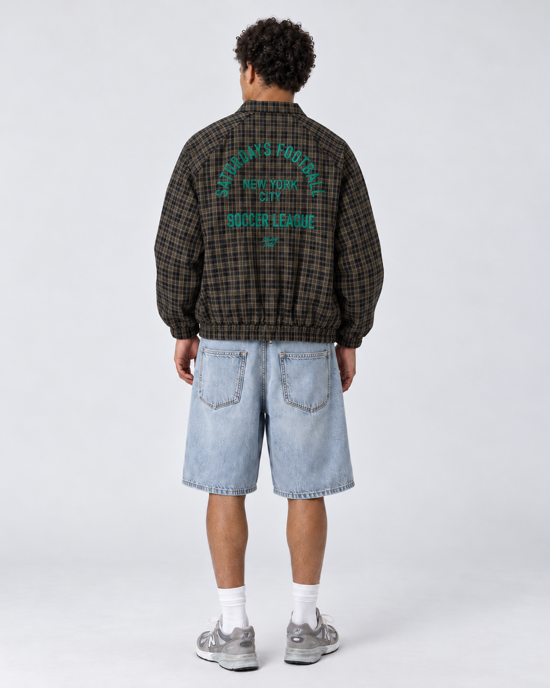 NYC Plaid Full-Zip Track Jacket