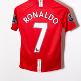 Manchester United 2007-08 Ronaldo Home Kit (YXL)