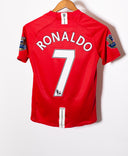 Manchester United 2007-08 Ronaldo Home Kit (YXL)