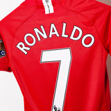 Manchester United 2007-08 Ronaldo Home Kit (YXL)
