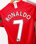 Manchester United 2007-08 Ronaldo Home Kit (YXL)