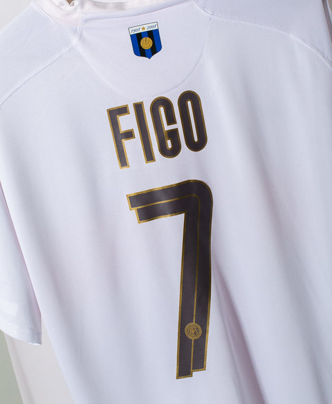 Inter Milan 2007-08 Figo 100th Anniversary Away Kit (2XL)