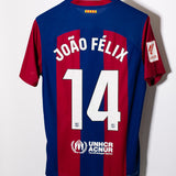 Barcelona 2023-24 Joao Felix Player Issue Home Kit (M)