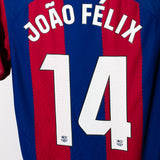 Barcelona 2023-24 Joao Felix Player Issue Home Kit (M)